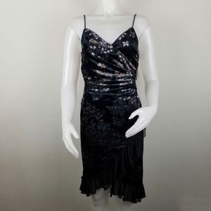 Rampage S Faux Crossover Asymmetrical Hem Dress